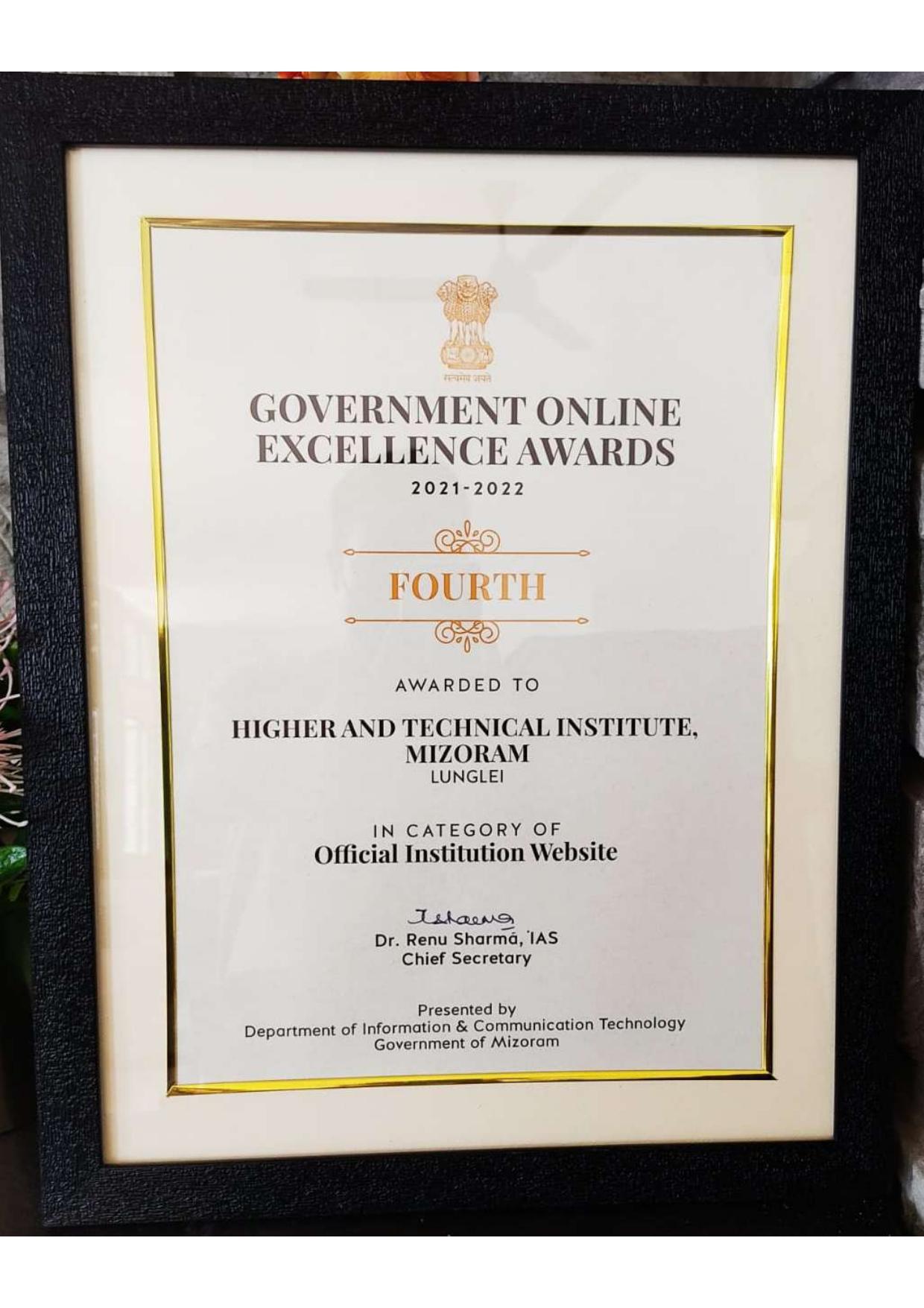 Government Online Excellence Award